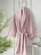 Saray Home Elenore Bathrobe with Collar Powder