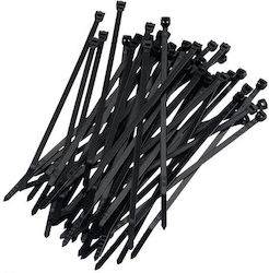 Onnline LogiLink Kabelbinder Kunststoff in Schwarz Farbe (100 Stück)