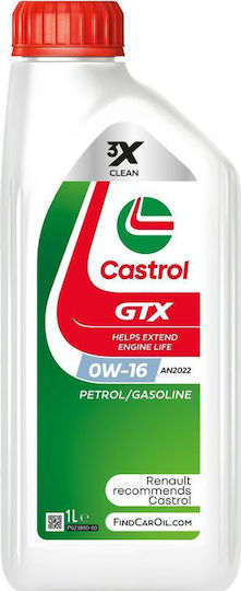 Castrol GTX Car Oil 0W-16 1lt
