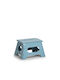 Stool For Kitchen Collapsible Plastic Blue 22x35x28cm