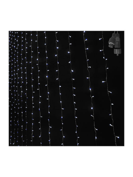 100 Lights LED 0.9m. x 80cm White type Curtain 1pcs