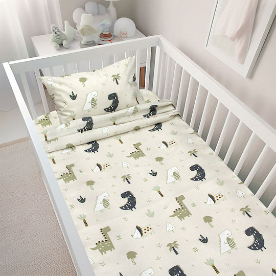 Lino Home Beige Fitted Baby Sheets 120x180cm