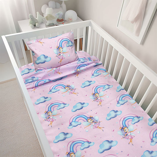 Lino Home Beige Fitted Baby Sheets 120x180cm