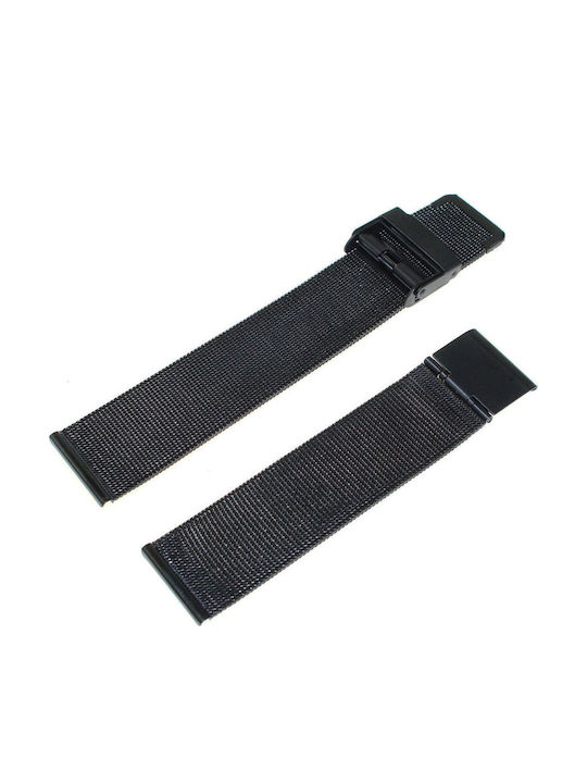 Diloy Straps Metallic Bracelet Black 22mm