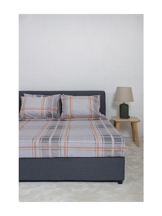 Naf Naf Сет Чаршафи 240x270см. Summit Orange 4бр