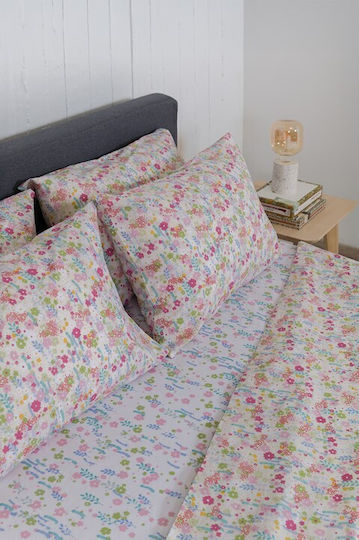 Naf Naf Summit Σετ King Size 4τμχ 240x270εκ. με Λάστιχο Yellow