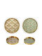 Artekko Round Serving Tray 40x40x4cm B8659 2pcs