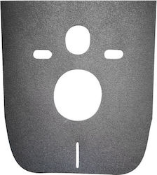 Soundproofing Foam Hanging Ceramic Toilet Bidet Black S