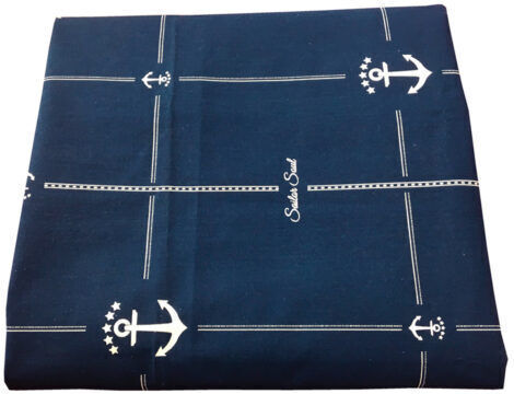 Marine Business Τablecloth Sailor Soul with Pattern Blue 200x140cm