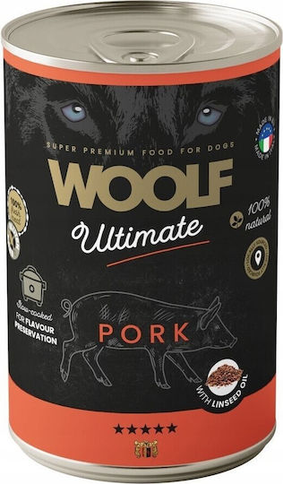 Woolf Hrană Umedă pentru Câini în Conservă cu Carne de porc 400gr