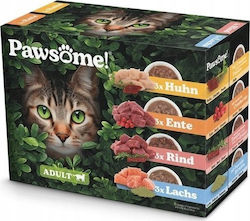 Pawsome Υγρή Τροφή 12x85gr