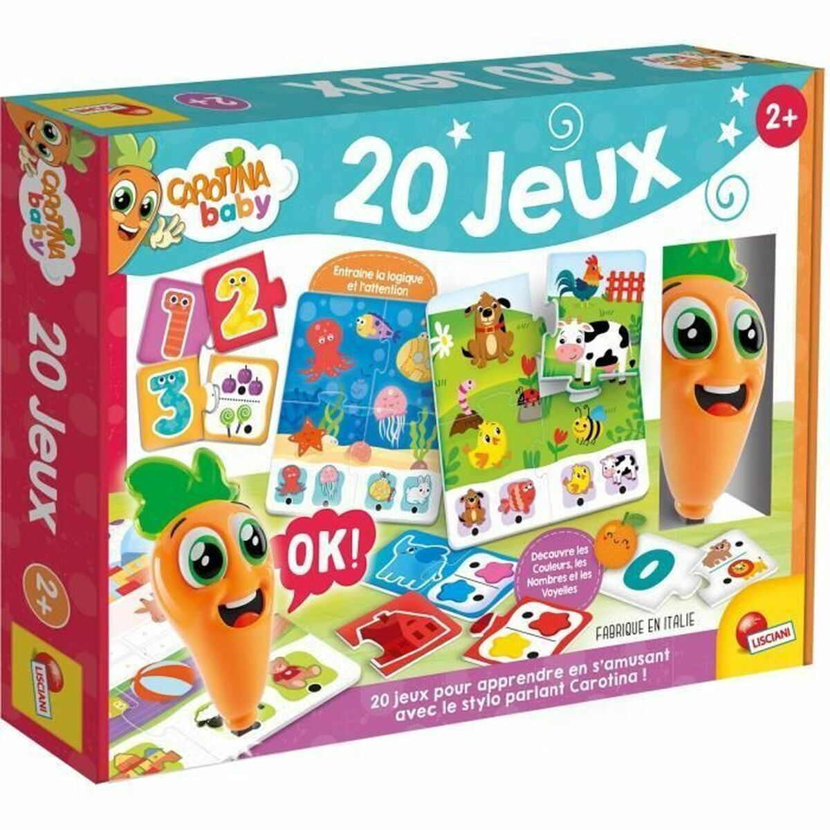 Lisciani Giochi - Carotina Proiettore scuola di lettura e scrittura