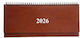 Ydrogeios Weekly Planner 2026 30x13 Spiral Brown