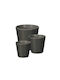 Ibergarden Set 3 Töpfe Charcoal
