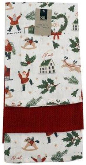 Atmosphera Weihnachtliches Stoffhandtuch 65x45cm