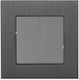 Lucas Recessed Wall Switch Two-Way with Frame Gray