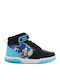 Sonic Kids Sneakers High Anatomic with Scratch & Lights Black