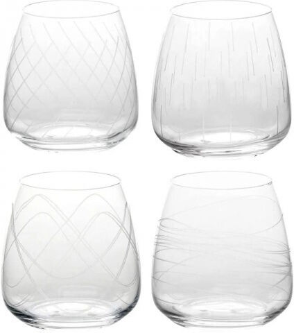 Secret de Gourmet Set Pahare Pentru Apă Și Cocktail Din Sticlă 400ml 4 Bucăți