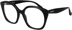Max Mara Damen Acetat Brillengestell Schwarz MM...