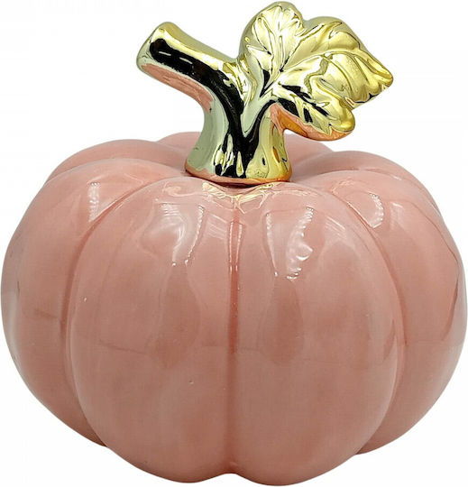 Christmas Ceramic Figure Pumpkin Rose Gold 12x12cm Decorative