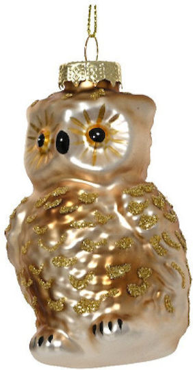 Kaemingk Bufniță Figurine De Crăciun Sticlă 6x5.5x9.9cm Auriu Kaeming