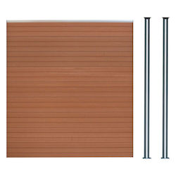 Gartenzaunmaterial aus WPC 1Stück Brown