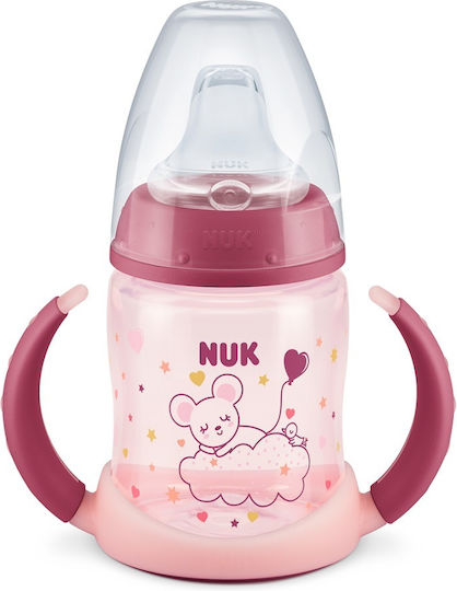 Nuk Plastic Baby Bottle First Choice Anti-colic with Silicone Teat for 6-18 Months Pink 150ml