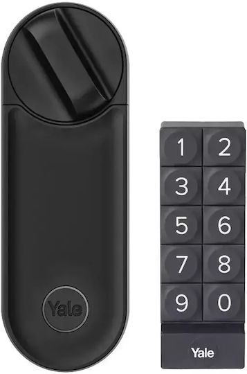 Yale Ηλεκτρονική Κλειδαριά Retrofit με Σύνδεση Bluetooth και Wi-Fi Μαύρη