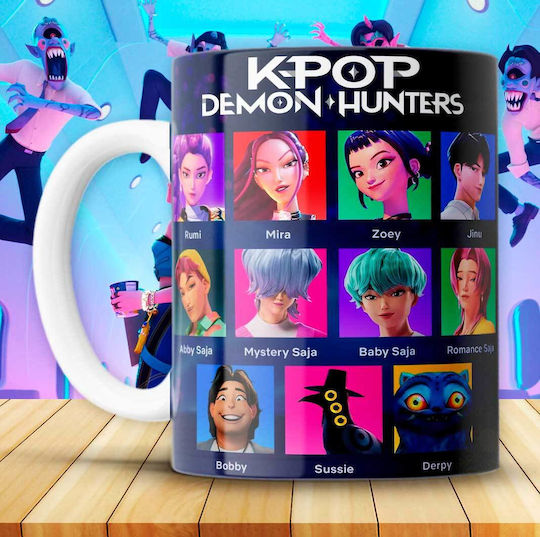 Digital Place K-Pop Demon Hunters Κούπα Κεραμική Πολύχρωμη 325ml