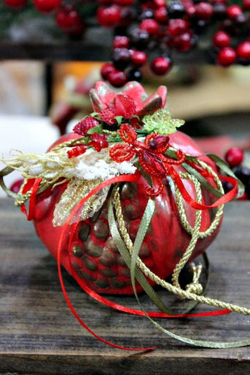 Gerakis Christmas Pink Candle 10x10cm