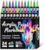 Acryl Zeichenstifte Zeichnung Mit Doppelspitze Set 24 Farben