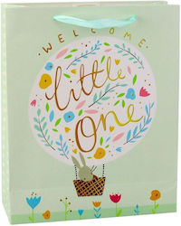 Lean Toys Green Gift Wrapping Bag