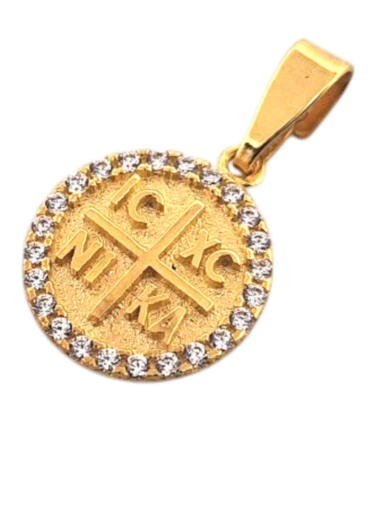 Rubini Charm Talisman Constantine Made of 14K Gold