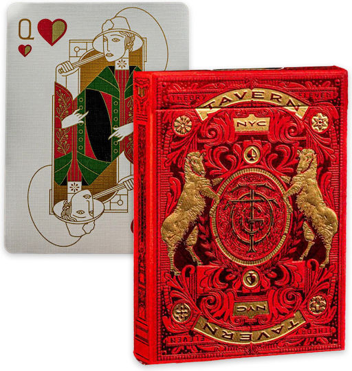 Theory11 Tavern On Green Limited Edition Playing Cards Red Color