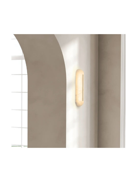 Zambelis Lights Lamp Wall with Integrated LED and Warm White Light