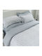 Vesta Home Geneva 2 Set Bed Sheets for Single Bed 170x270cm Gray (3 Pieces)