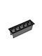 Zambelis Lights Recessed Spot with Integrated LED and Warm White Light Black 1pcs
