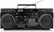 Medion Tragbares Radio-CD-Spieler mit Radio USB Bluetooth Schwarzes