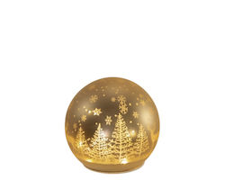 Illuminated Snow Globe with Balls