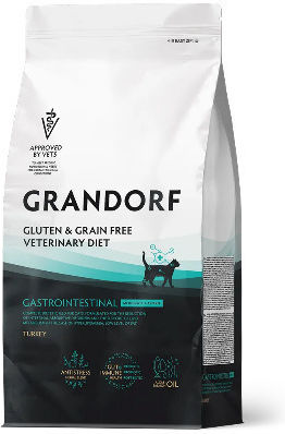 Grandorf Dry Food for Sterilized Cats with Sensitive Gastrointestinal with Turkey / Meat 0.4kg