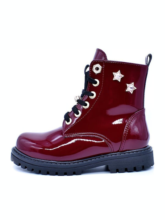 Bibelot Anatomice Ghete Copii din Piele Burgundy