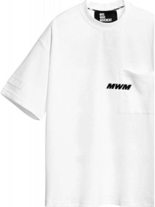 Mod Wave Movement T-shirt Black, White