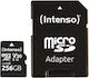 Intenso microSDXC 256GB Klasse 10 UHS-I 30MB/s mit Adapter