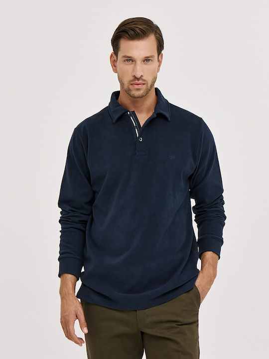 Sogo Polo Blouse Blue
