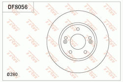 Trw Brake Disc Df8056 Trw Brake Disc Df8056