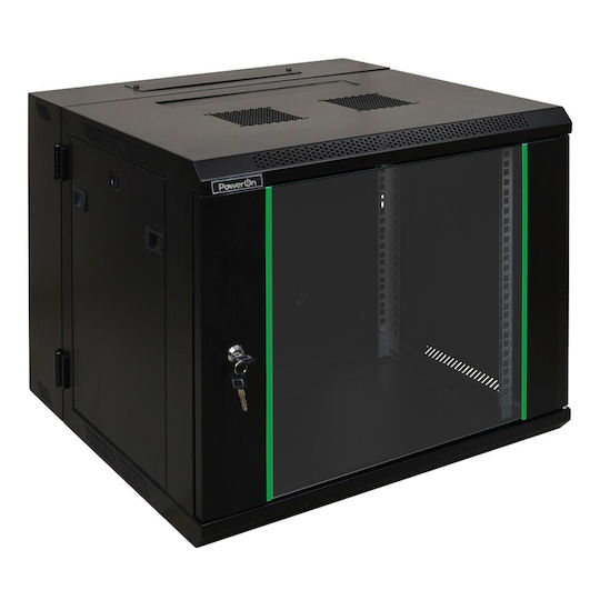 Power On Επιτοίχια Καμπίνα Rack 15U 60x60x76.9cm Γκρι 050180