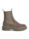 Leder Stiefeletten Damen Gray