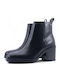 Women's Ankle Boots with Medium Heel Black