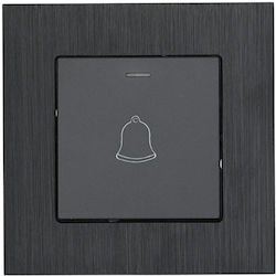 Euripus Wandschalter Glocke Led 12V Metallisch Schwarz Bassiakos