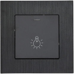 Eurippos Wandschalter Für Led 230V Metallisch Schwarze Bassiakos